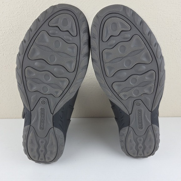 Skechers Vegan Reggae Fest 2.0 Zip On Ankle Boots Shoes Black Gray Women's 11 - Picture 11 of 14